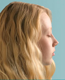 Blonde meditating